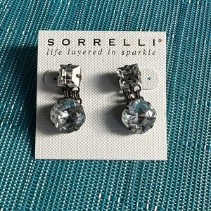 Sorrelli Silver and Crystal Dangle Earrings